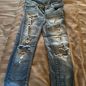 Distressed American Eagle Jeans